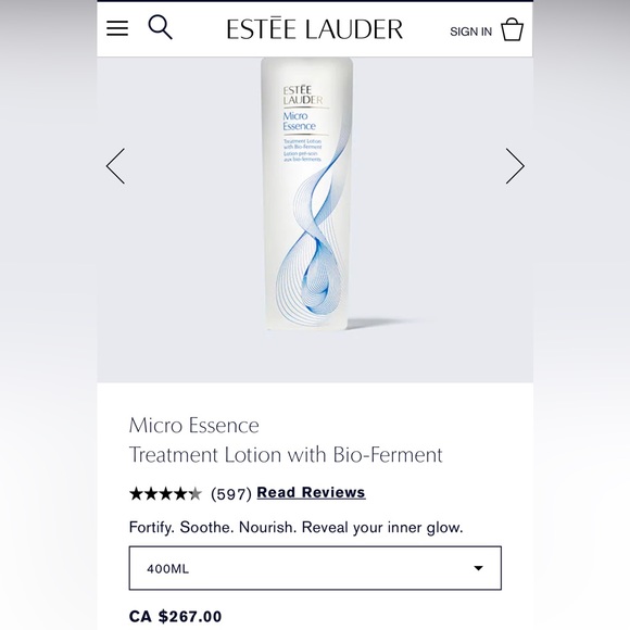 400ml Estée Lauder Micro Essence Treatment Lotion with Bio-Ferment - Picture 4 of 5